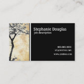 Carte De Visite Équilibre l photographie d'arbre de zen de nature (Dos)