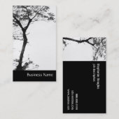 Carte De Visite Équilibre l photographie d'arbre de zen de nature (Devant / Derrière)