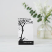 Carte De Visite Équilibre l photographie d'arbre de zen de nature (Debout devant)