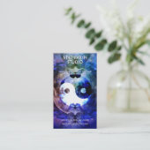 Carte De Visite Équilibre Lunaire | Conception Yin Yang (Debout devant)