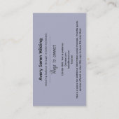 Carte De Visite Équilibre Lunaire | Conception Yin Yang (Dos)