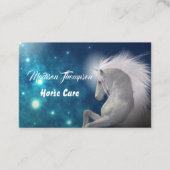 Carte De Visite Equine Blue Horse Care (Devant)