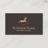 Carte De Visite Equine Chiropractor Horse Entraînement équestre (Devant)