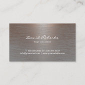 Carte De Visite Equine Horse Riding Equestrian Modern Copper (Dos)