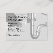 Carte De Visite Équipage de plomberie deux côtés (Devant)