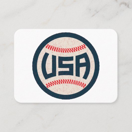 Carte De Visite Équipe de baseball USA (Devant)