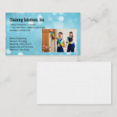 Carte De Visite Équipe de nettoyage | Concierges (Devant / Derrière)