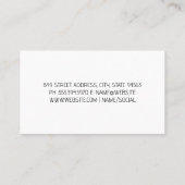 Carte De Visite Équipe de nettoyage | Services à domicile (Dos)