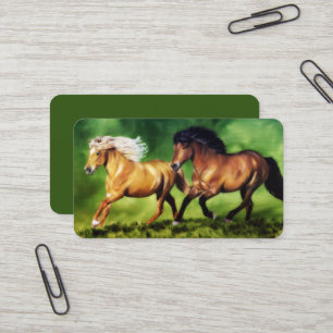 Carte De Visite Équipe de rêve Chevaux islandais