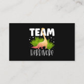 Carte De Visite Équipe Herbivore Brachiosaurus Dinosaure Future Pa (Dos)