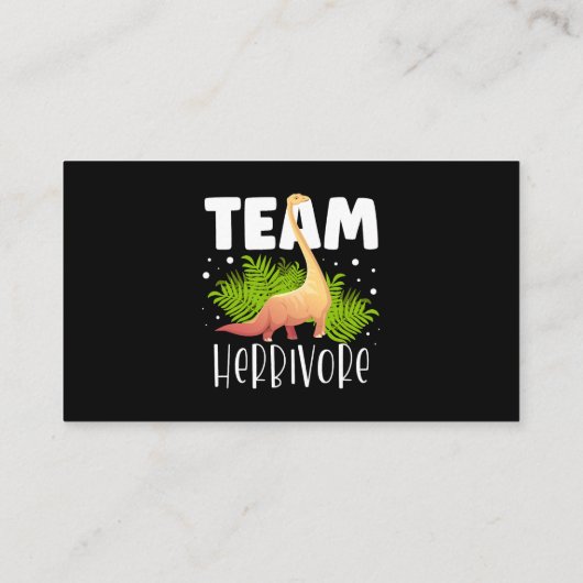 Carte De Visite Équipe Herbivore Brachiosaurus Dinosaure Future Pa (Dos)