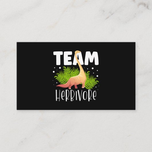 Carte De Visite Équipe Herbivore Brachiosaurus Dinosaure Future Pa (Devant)