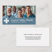 Carte De Visite Équipe Médicale à l'hôpital (Devant / Derrière)