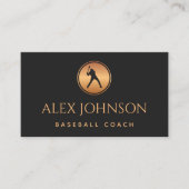 Carte De Visite Équipe professionnelle de baseball Coach Agent Gol (Devant)