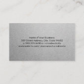 Carte De Visite Équipement de caméra et de lentilles (Dos)