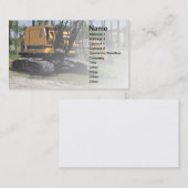 Carte De Visite équipement de construction lourd (Devant / Derrière)