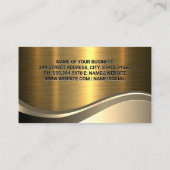 Carte De Visite Équipement de construction | Or métallique (Dos)