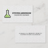 Carte De Visite Équipement de laboratoire de chimie | Science (Devant / Derrière)