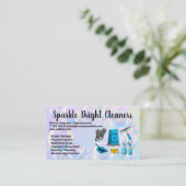 Carte De Visite Équipement de nettoyage | Bulles de savon (Debout devant)