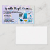 Carte De Visite Équipement de nettoyage | Bulles de savon (Devant / Derrière)