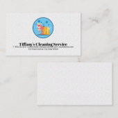 Carte De Visite Équipement de nettoyage des maisons | Arrière - pl (Devant / Derrière)