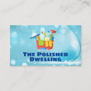 Carte De Visite Équipement de nettoyage Maids