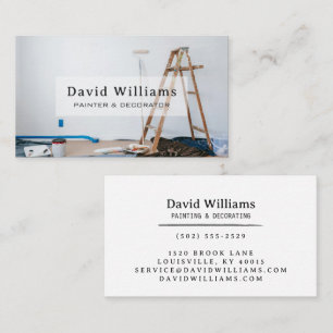 Carte De Visite Équipement de peinture professionnel Peintre Décor