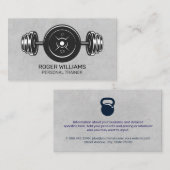 Carte De Visite Équipement De Salle De Sport | Kettle Bell (Devant / Derrière)