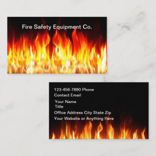 Carte De Visite Équipement de sécurité incendie Thème Pompiers 