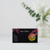 Carte De Visite ÉQUIPEMENT DE SOUFFRE, Papier noir pourpre rouge (Debout devant)