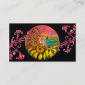 Carte De Visite ÉQUIPEMENT DE SOUFFRE, Papier noir pourpre rouge (Dos)