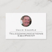 Carte De Visite Équipement de télécommunications avec photo du tit (Devant)