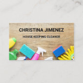 Carte De Visite Équipement ménager de nettoyage sur table (Devant)