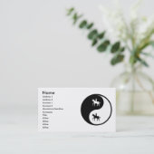 Carte De Visite Équitation de Yin Yang (Debout devant)