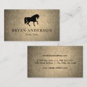 Carte De Visite Équitation équestre (Devant / Derrière)