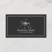 Carte De Visite Équitation équestre équitation Élégant Cheval (Devant)