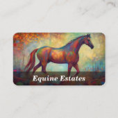 Carte De Visite Équitation / Équin / Cheval (Devant)