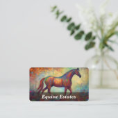 Carte De Visite Équitation / Équin / Cheval (Debout devant)