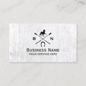 Carte De Visite équitation équine équitation équestre rustique boi (Devant)