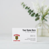 Carte De Visite ęr Vétérinaire d'identification - style (Debout devant)