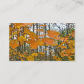 Carte De Visite Érable d'automne (Dos)