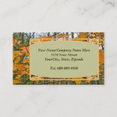 Carte De Visite Érable d'automne (Devant)