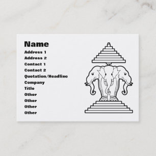 Carte De Visite Erawan trois a dirigé le Laotien