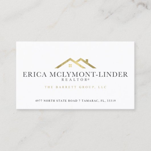 Carte De Visite Erica McLymont-Linder Realtor (Devant)