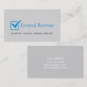 Carte De Visite Errand Runner (Devant / Derrière)