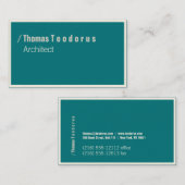 Carte De Visite Erreur typographique et vert (Devant / Derrière)