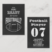 Carte De Visite es-tu prêt pour du football ? (Devant / Derrière)