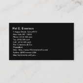 Carte De Visite ESB NYC Skyline Clouds Puffy BW (Dos)