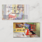 Carte De Visite Esbjorn faisant ses devoirs par Carl Larsson (Devant / Derrière)