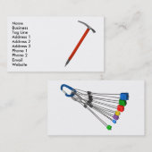 Carte De Visite Escalade de glace - Activités d'enseignement extér (Devant / Derrière)